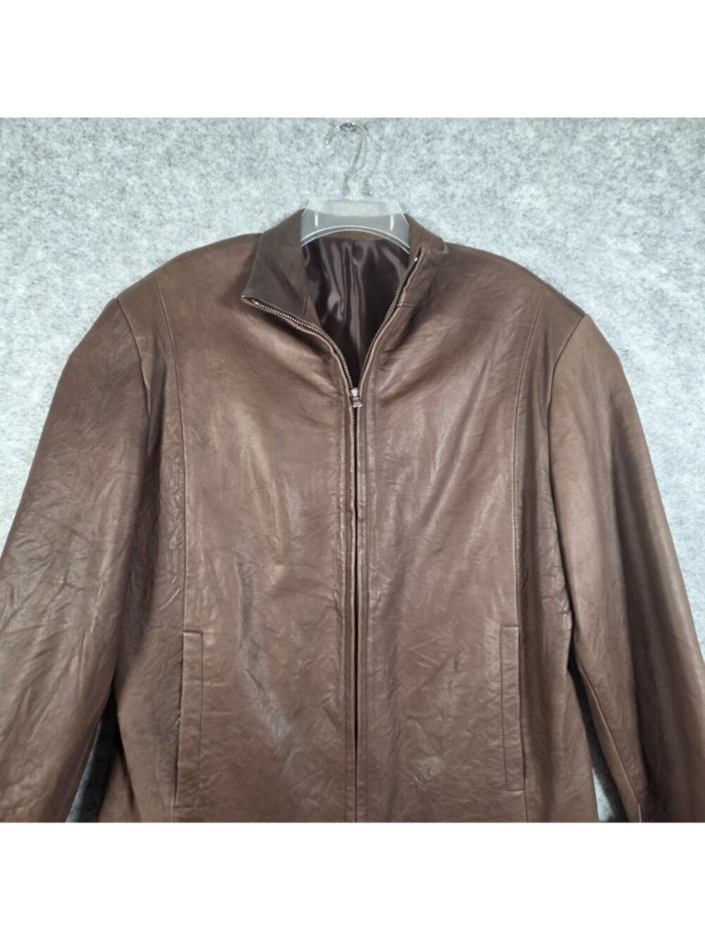 Bottega Fiorentina NWT Men's Leather Jacket Brown Size 48 (medium) - Picture 2 of 8